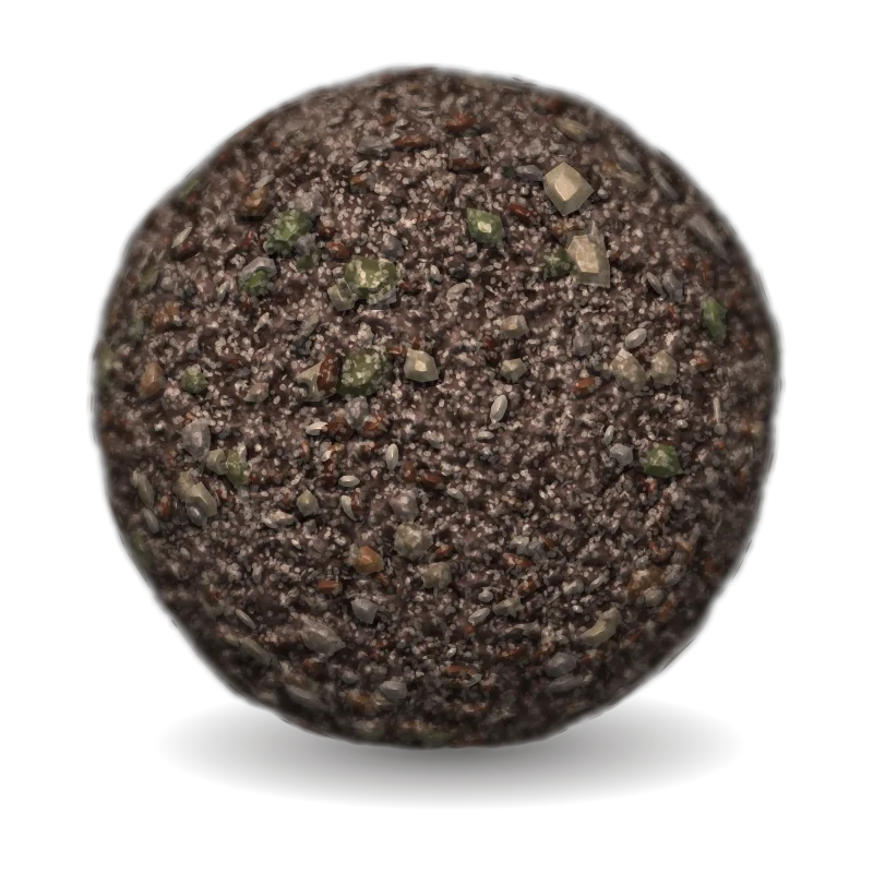 A Dark Eight laddu: dark and round, dotted with flax, sesame, pumpkin and chia seeds